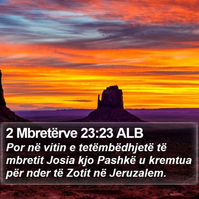 2 Mbretërve 23:23 ALB Bible Verse Image