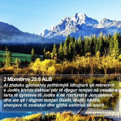 2 Mbretërve 23:5 ALB Bible Verse Image