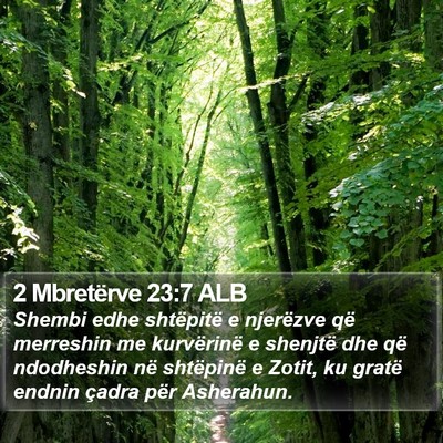 2 Mbretërve 23:7 ALB Bible Verse Image