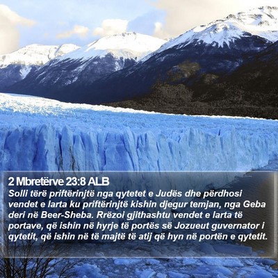 2 Mbretërve 23:8 ALB Bible Verse Image