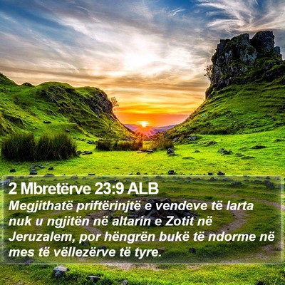 2 Mbretërve 23:9 ALB Bible Verse Image