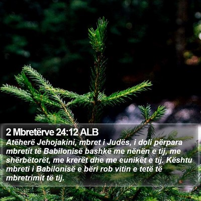 2 Mbretërve 24:12 ALB Bible Verse Image