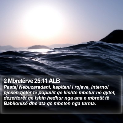 2 Mbretërve 25:11 ALB Bible Verse Image