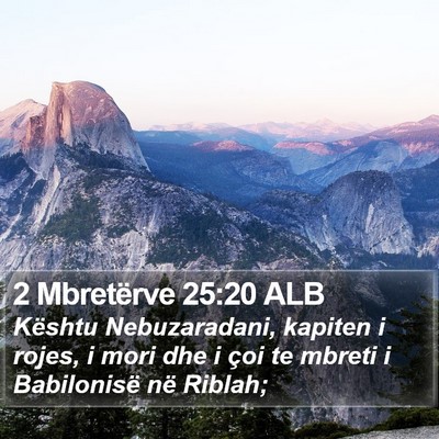 2 Mbretërve 25:20 ALB Bible Verse Image