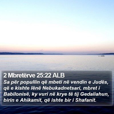 2 Mbretërve 25:22 ALB Bible Verse Image