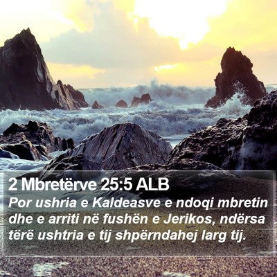 2 Mbretërve 25:5 ALB Bible Verse Image