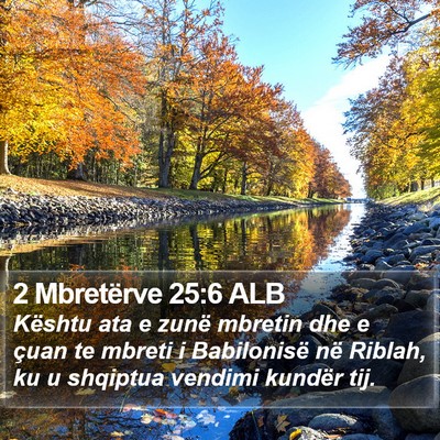 2 Mbretërve 25:6 ALB Bible Verse Image