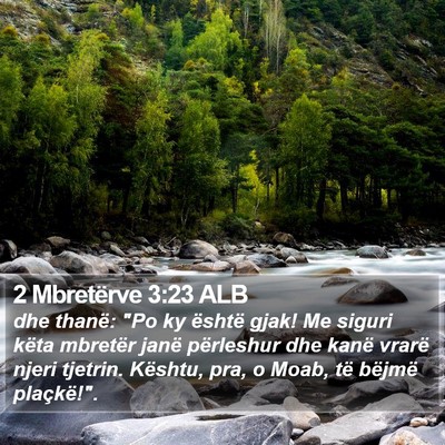 2 Mbretërve 3:23 ALB Bible Verse Image