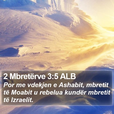 2 Mbretërve 3:5 ALB Bible Verse Image