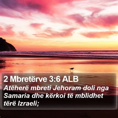 2 Mbretërve 3:6 ALB Bible Verse Image
