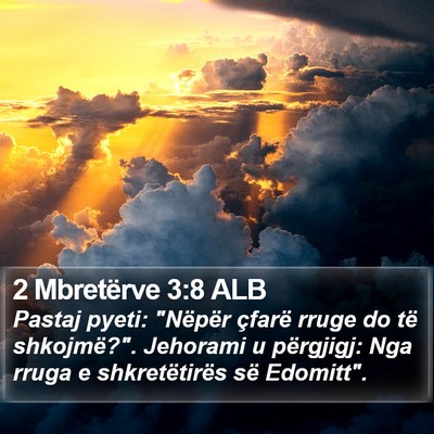 2 Mbretërve 3:8 ALB Bible Verse Image