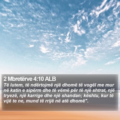 2 Mbretërve 4:10 ALB Bible Verse Image