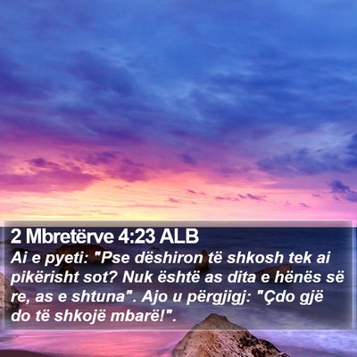 2 Mbretërve 4:23 ALB Bible Verse Image