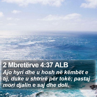 2 Mbretërve 4:37 ALB Bible Verse Image