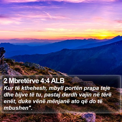 2 Mbretërve 4:4 ALB Bible Verse Image