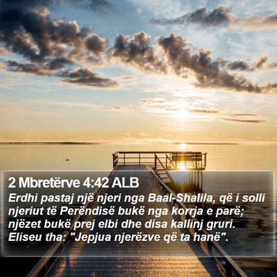 2 Mbretërve 4:42 ALB Bible Verse Image