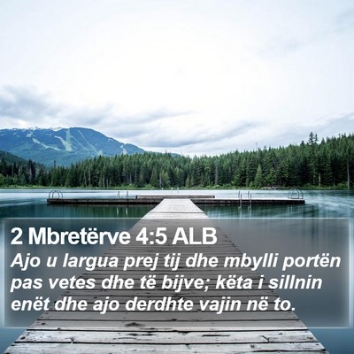2 Mbretërve 4:5 ALB Bible Verse Image