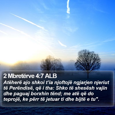 2 Mbretërve 4:7 ALB Bible Verse Image