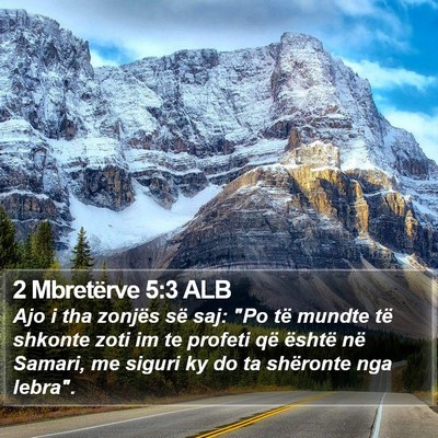 2 Mbretërve 5:3 ALB Bible Verse Image