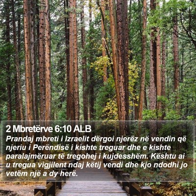 2 Mbretërve 6:10 ALB Bible Verse Image