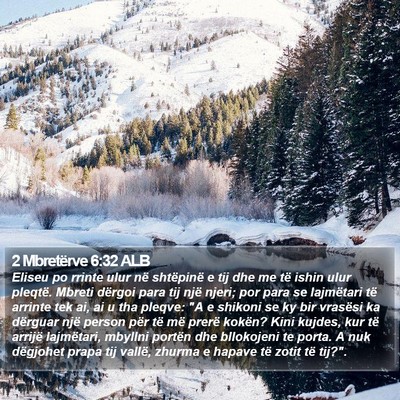 2 Mbretërve 6:32 ALB Bible Verse Image