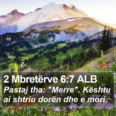 2 Mbretërve 6:7 ALB Bible Verse Image