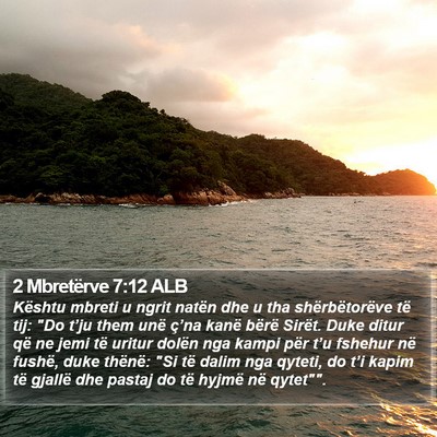2 Mbretërve 7:12 ALB Bible Verse Image