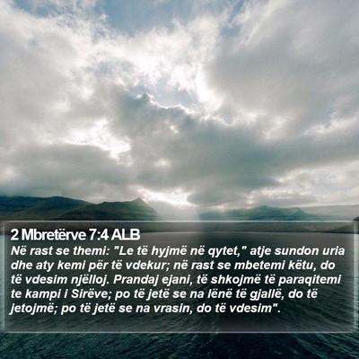 2 Mbretërve 7:4 ALB Bible Verse Image