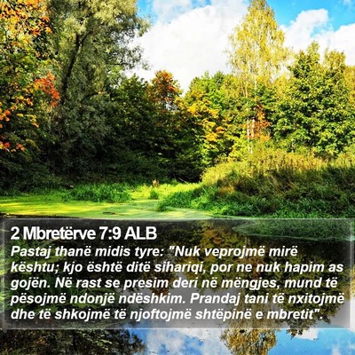 2 Mbretërve 7:9 ALB Bible Verse Image