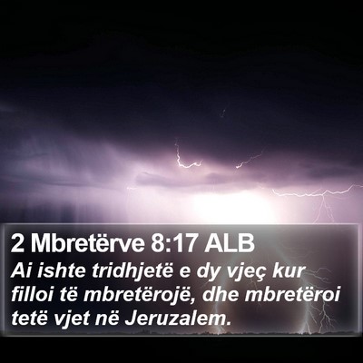 2 Mbretërve 8:17 ALB Bible Verse Image