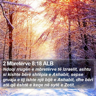 2 Mbretërve 8:18 ALB Bible Verse Image