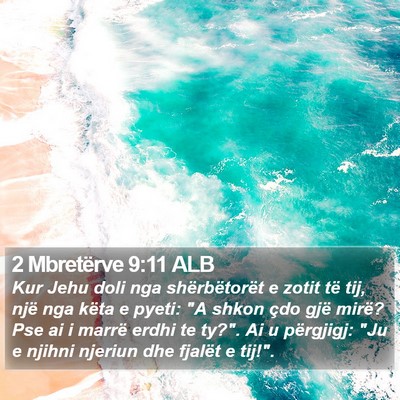 2 Mbretërve 9:11 ALB Bible Verse Image