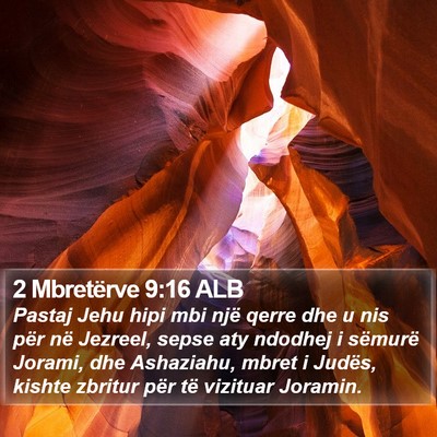 2 Mbretërve 9:16 ALB Bible Verse Image