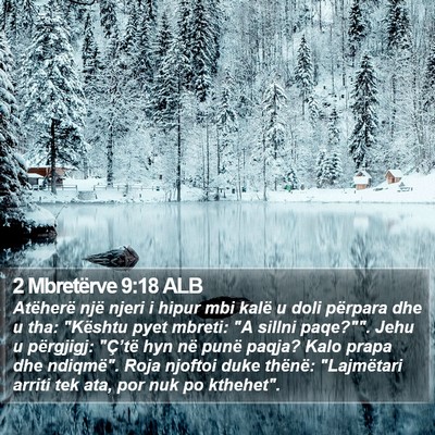 2 Mbretërve 9:18 ALB Bible Verse Image