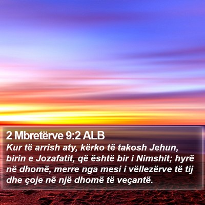 2 Mbretërve 9:2 ALB Bible Verse Image