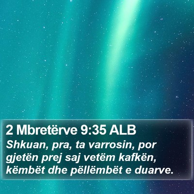 2 Mbretërve 9:35 ALB Bible Verse Image