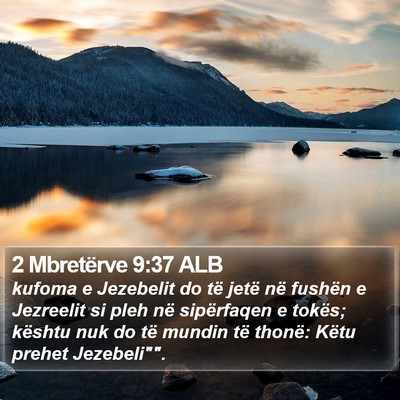 2 Mbretërve 9:37 ALB Bible Verse Image