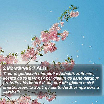 2 Mbretërve 9:7 ALB Bible Verse Image