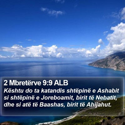 2 Mbretërve 9:9 ALB Bible Verse Image