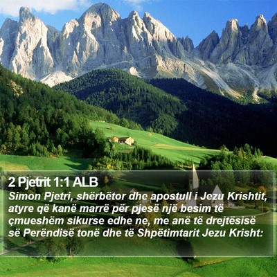 2 Pjetrit 1:1 ALB Bible Verse Image