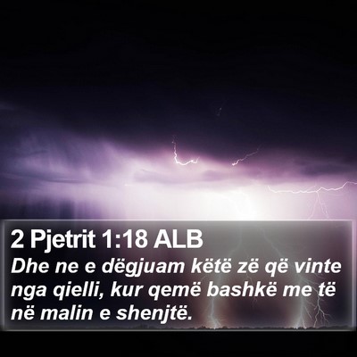 2 Pjetrit 1:18 ALB Bible Verse Image