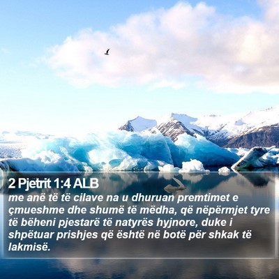 2 Pjetrit 1:4 ALB Bible Verse Image