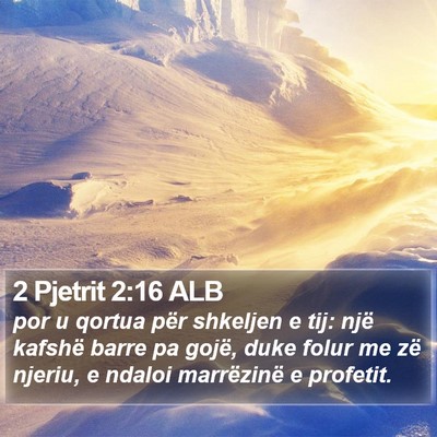 2 Pjetrit 2:16 ALB Bible Verse Image