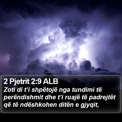 2 Pjetrit 2:9 ALB Bible Verse Image
