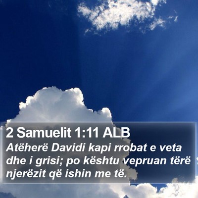 2 Samuelit 1:11 ALB Bible Verse Image
