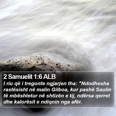 2 Samuelit 1:6 ALB Bible Verse Image