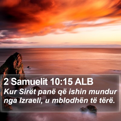 2 Samuelit 10:15 ALB Bible Verse Image