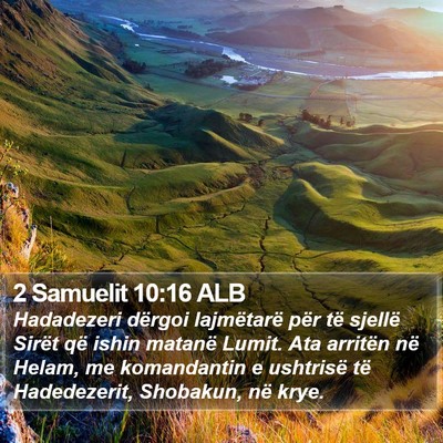 2 Samuelit 10:16 ALB Bible Verse Image