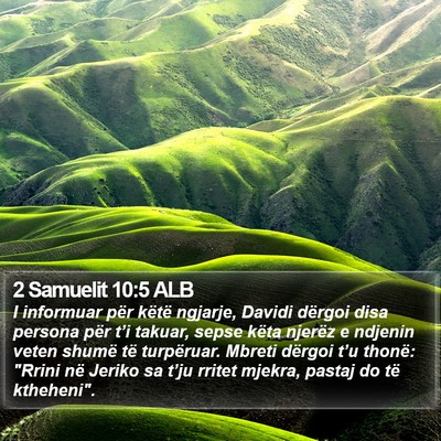 2 Samuelit 10:5 ALB Bible Verse Image