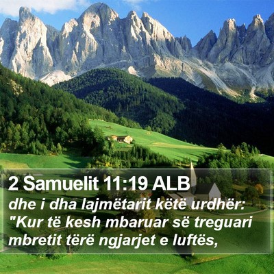 2 Samuelit 11:19 ALB Bible Verse Image